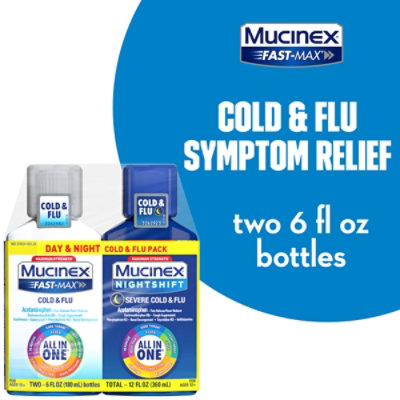 Mucinex Fast Max Day&night Cold Flu - 2-6 FZ