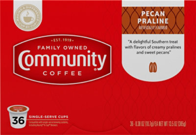 Community Coffee Pecan Praline Medium Roast Single Serve Coffee - 36 CT - Image 2