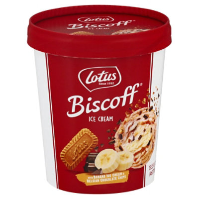  Biscoff Banana Dark Chocolate Ice Cream - 1 PT 