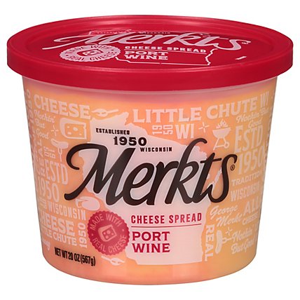 Merkt's Port Wine Spreadable Cheese Cup - 20 Oz - Image 1