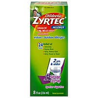 Zyrtec Sugar Free Grape Childrens Allergy Liquid - 8 FZ - Image 2