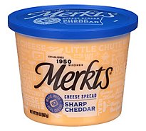 Merkt's Sharp Cheddar Spreadable Cheese Cup - 20 Oz