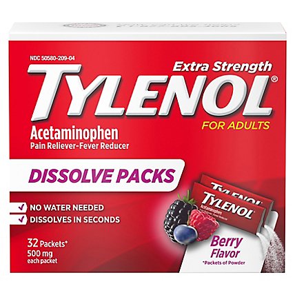 Tylenol Powder Pack Berry - 32 CT - Image 2