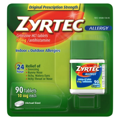 Zyrtec Allergy Tablet - 90 CT - Image 3