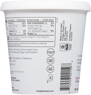 Forager Yogurt Cashew Milk Unswtnd Vanil - 24 OZ - Image 6