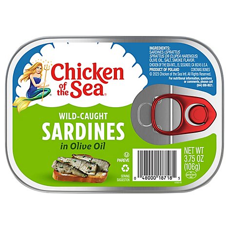 Chicken Of The Sea Sardines In Extra Virgin Olive Oil - 3.75 OZ