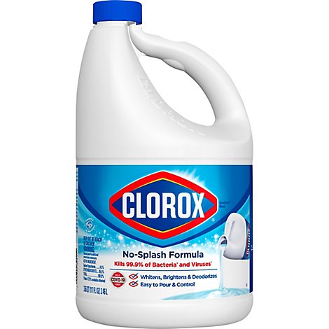  Clorox Splash-less Liquid Bleach Regular - 117 FZ 