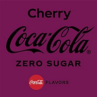 Coca-Cola Cherry Zero Sugar Soda Bottles - 6-16.9 Fl. Oz. - Image 2