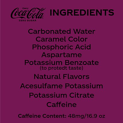 Coca-Cola Cherry Zero Sugar Soda Bottles - 6-16.9 Fl. Oz. - Image 5