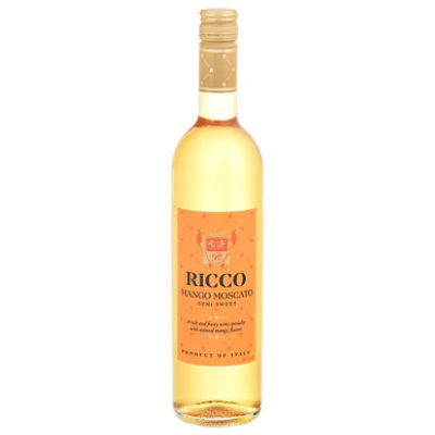 Ricco Mango Moscato Wine - 750 Ml - Image 1