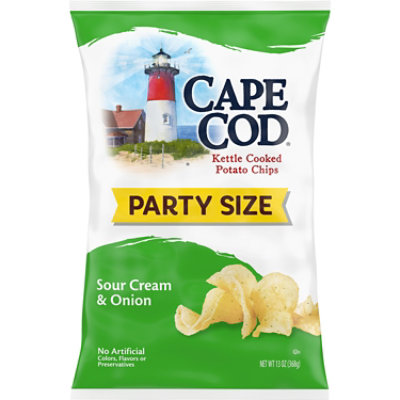 Cape Cod Sour Cream and Onion Kettle Cooked Potato Chips - 13 Oz - Image 1