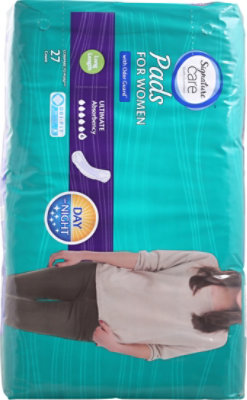 Signature Select/Care Ultimate Absorbency Long Length Bladder Control Pads For Women - 27 Count - Image 3