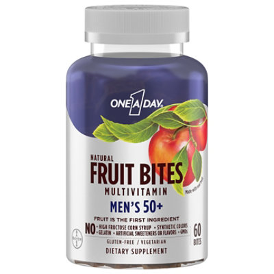 Oad Fruit Bites Mens 50 Plus - 60 CT