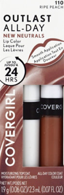 COVERGIRL Outlast All Day Ripe Peach 110 Lip Color- 0.07 Fl. Oz. - Image 2