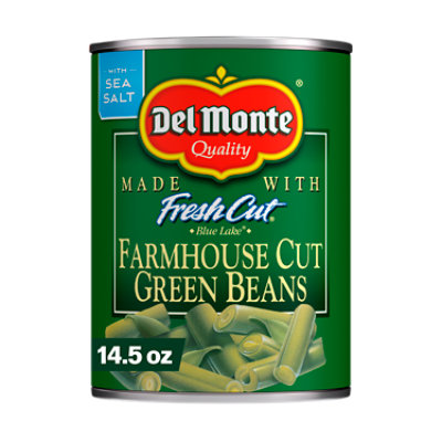 Del Monte Blue Lake Farmhouse Cut Green Beans - 14.5 Oz