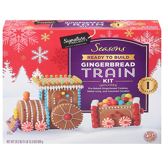 Signature Select Seasons Gingerbread Train Kit - 29.3 OZ