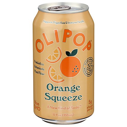 Olipop Orange Squeeze Sparkling Tonic - 12 Fl Oz - Image 2
