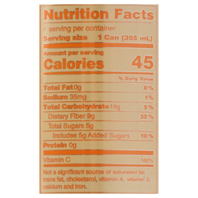 OLIPOP Orange Squeeze Prebiotic Soda Can - 12 Fl. Oz. - Image 4