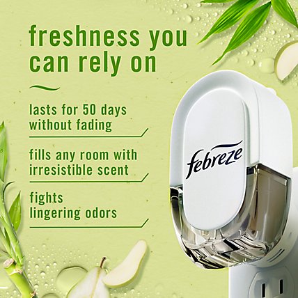 Febreze Light Plug Air Freshener Scented Oil Refill + Oil Warmer Bamboo Scent - Each - Image 3