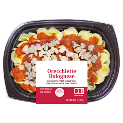 Orecchiette Pasta Bolognese & Pork Sausage Crumble - 14.04 OZ
