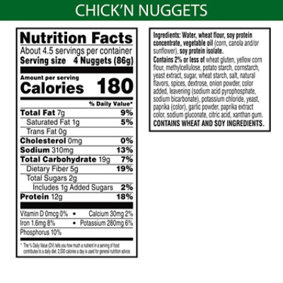 MorningStar Farms Incogmeato Meatless Chicken Nuggets Original - 13.5 Oz - Image 5