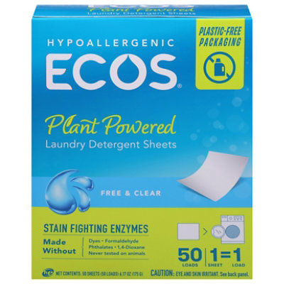 EcosNext Liquidless Hypoallergenic Laundry Detergent - 50 Count - Image 1