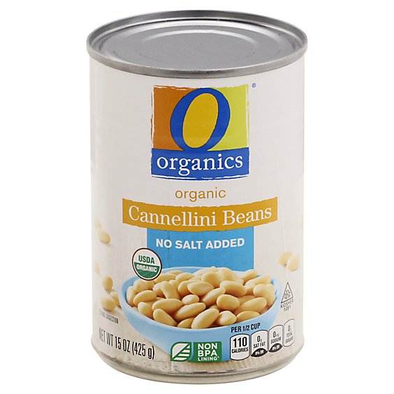 O Organics Beans Cannellini No Salt Added - 15 OZ