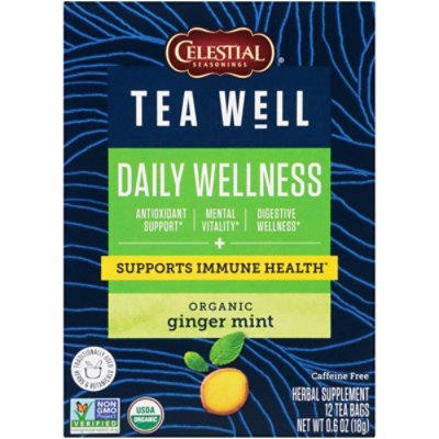 Teawell Tea Ginger Mint Gngr Mnt Hrb - 12 CT - Image 2