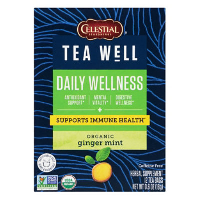 Teawell Tea Ginger Mint Gngr Mnt Hrb - 12 CT - Image 1