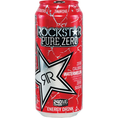 Rockstar Pure Zero Energy Drink Watermel - 16 FZ