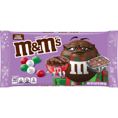 M&Ms Chocolate Candies Chrismas Holiday Fudge Brownie - 9.5 Oz