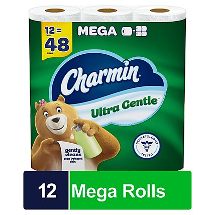 Charmin Ultra Gentle 286 Sheets Per Mega Roll Toilet Paper - 12 Roll - Image 2