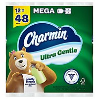 Charmin Ultra Gentle 286 Sheets Per Mega Roll Toilet Paper - 12 Roll - Image 1