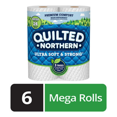 Quilted Northern Ultra Soft & Strong Toilet 6 Mega Roll - 6 RL - Kings Food Markets