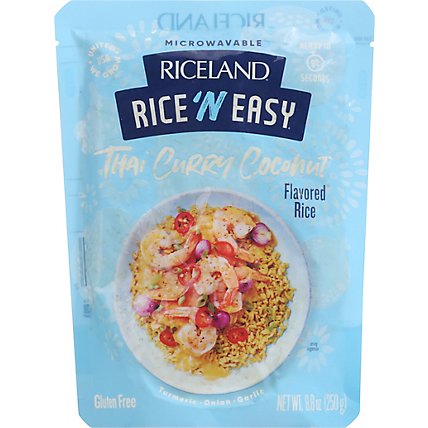 Riceland Rice N Easy Microwavable Rice Thai Curry Coconut Pouch - 8.8 Oz - Image 2