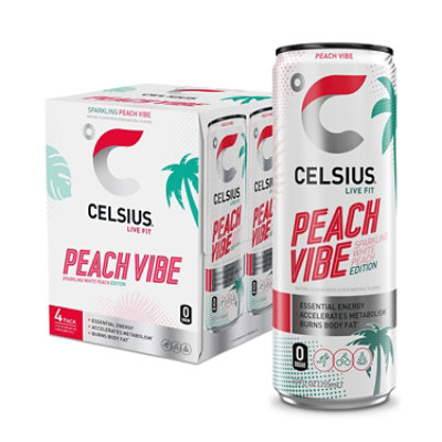 Celsius Sparkling Peace Vibe Drink 4pk - 48 FZ