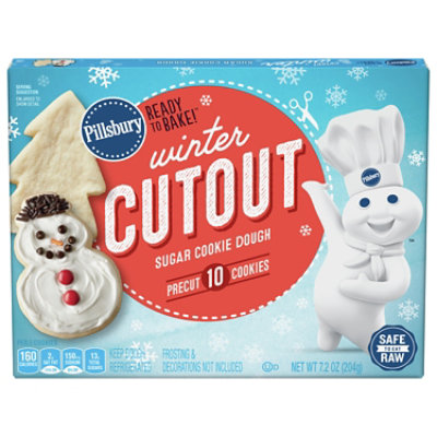 Pillsbury Ready To Bake Winter Cut Out Sugar Cookies - 7.2 OZ