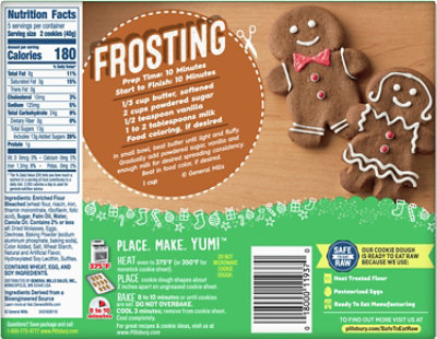 Pillsbury Ready To Bake Gingerbread Cut Out Cookies - 7.2 OZ - Image 5