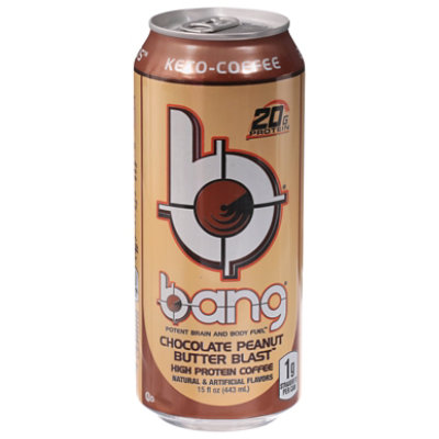 Bang Energy Drink Coffee Chocolate Peanut Butter 15 Fluid Ounce Can - 15 FZ  - Vons