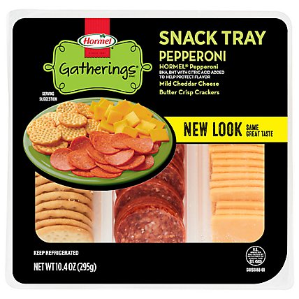 Hormel Gatherings Snack Tray Pepperoni - 10.4 OZ - Image 1
