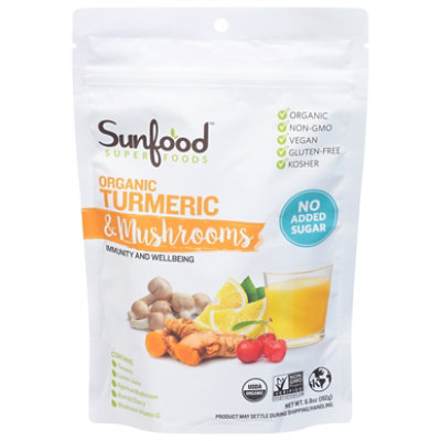Sunfood Superfoods Trmrc Mshrm Pwd Org - 6.8 OZ