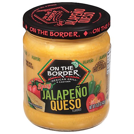 On The Border Queso Jalapeno Tray Pack - 15.25 OZ