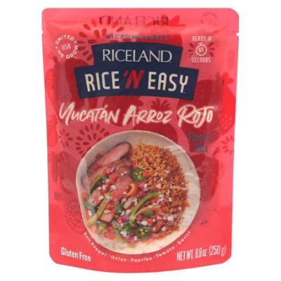Riceland Rice N Easy Microwavable Rice Yucatan Arroz Rojo Pouch - 8.8 ...