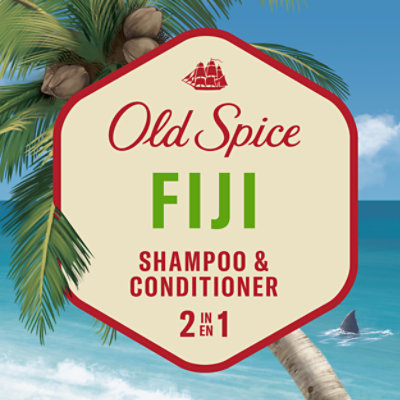 Old Spice Shampoo And Conditioner 2in1 For Men Fiji With Coconut - 13.5 Fl. Oz. - Image 5