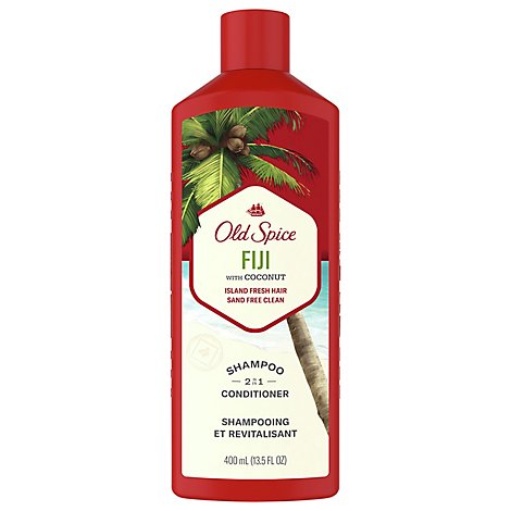 Old Spice Shampoo And Conditioner 2in1 For Men Fiji With Coconut - 13.5 Fl. Oz.