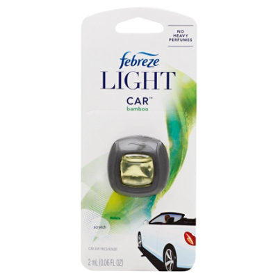 Febreze Car Air Freshener Light Bamboo - 0.06 Fl. Oz.