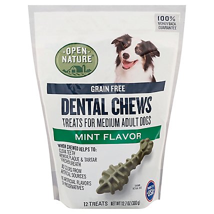 Open Nature Dog Treats Dental Mint Chews Regular - 12.7 OZ - Image 3
