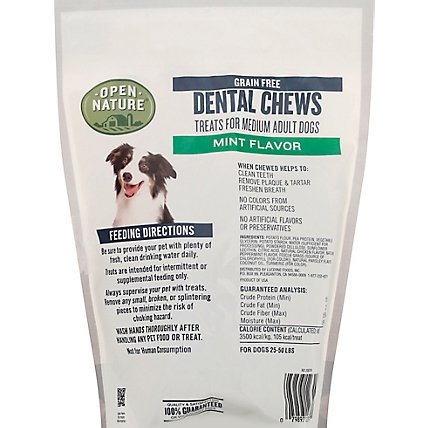 Open Nature Dog Treats Dental Mint Chews Regular - 12.7 OZ - Image 5