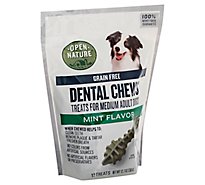 Open Nature Dog Treats Dental Mint Chews Regular - 12.7 OZ