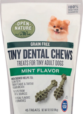Open Nature Dog Treats Dental Mint Chew Tiny - 12.7 OZ - Image 2